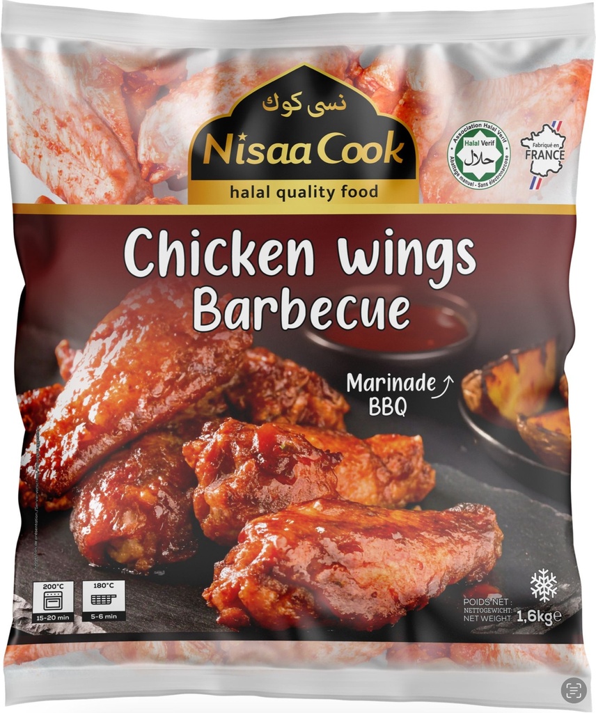 CHICKEN WINGS BARBECUE NISAA COOK 1.6KGX5