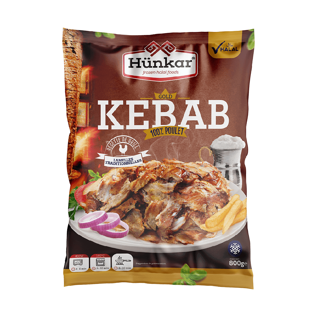 LAMELLES DE KEBAB GOLD PREMIUM HUNKAR 800G X10