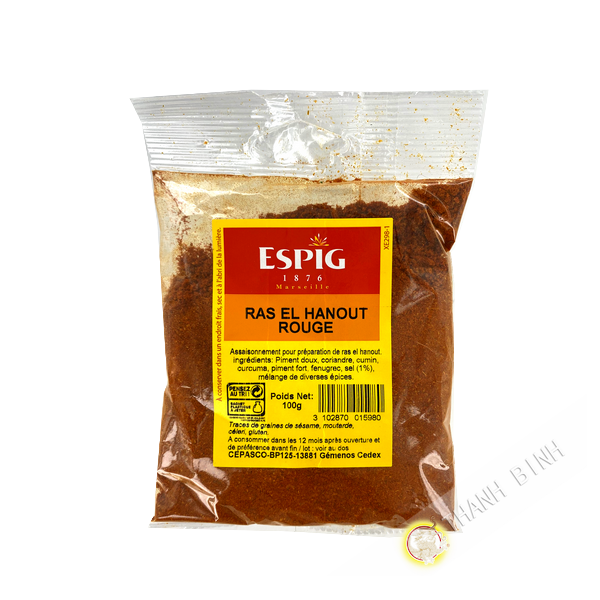 RAS EL HANOUT ROUGE ESPIG 20X100G