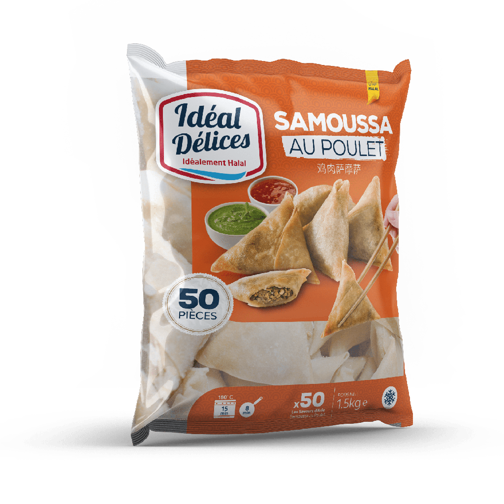 SAMOUSSA POULET X50 1.5KG IDEAL DELICES - X8