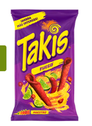 CHIPS TAKIS FUEGO 100GX18