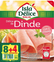 ID DELICE DINDE 8+4 TRANCHES 360G X6